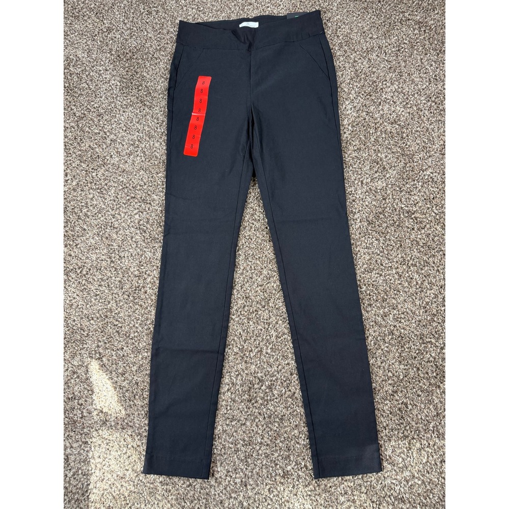 Banana Republic Womens Black Ponte Slim Leg Stretch Pants Size 8 NWT